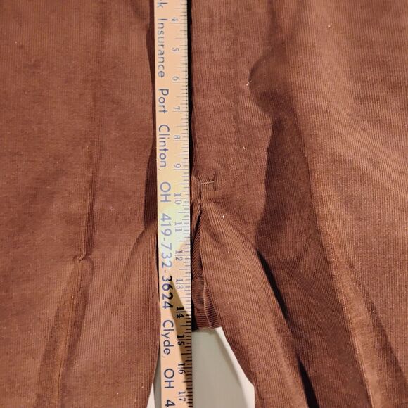 St. John's Bay vintage corduroy pants mens 36x32 brown 90's straight leg NWT - Picture 6 of 9